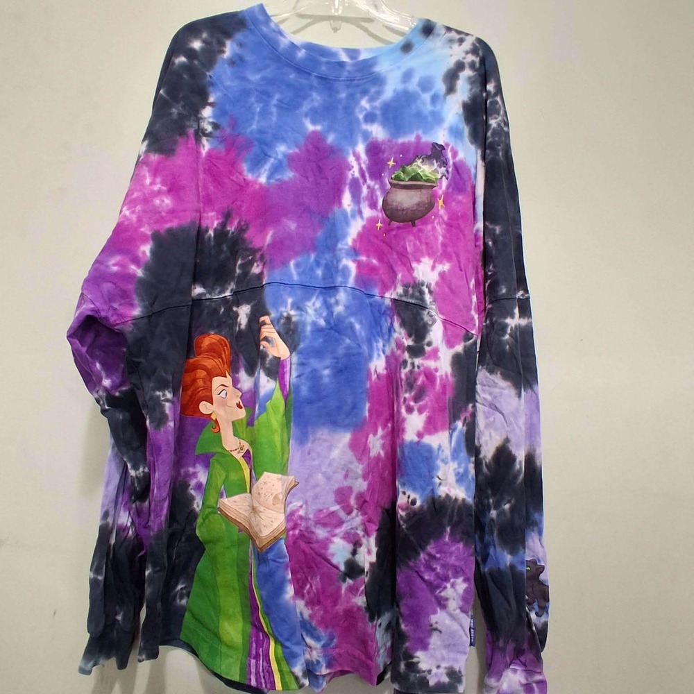 Disney Hocus Pocus Spirit Jersey XXL Tie Dye Sanderson Sisters Tonight We Fly